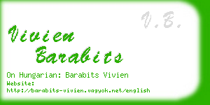 vivien barabits business card